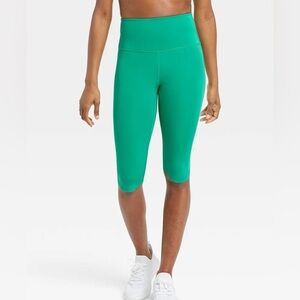 All in Motion Teal High-Waisted Capri Leggings